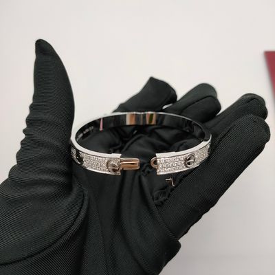 Volwassenen 7,48 inch 18K gouden armbanden VVS Diamant 18 karaat gouden armbanden 2,3 karaat Diamant Halo
