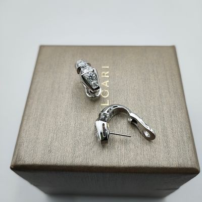 Witte 18 Kt gouden oorbellen 18K gouden hoop oorbellen met vijf motief opties