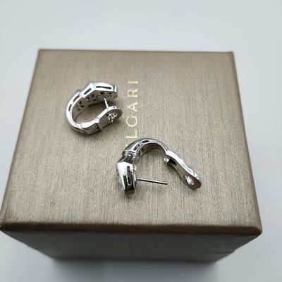 Witte 18 Kt gouden oorbellen 18K gouden hoop oorbellen met vijf motief opties