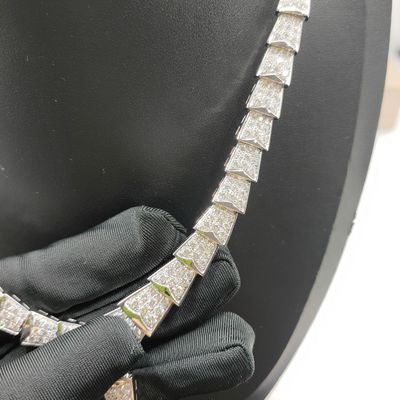 Đồ trang sức cao cấp 18K vàng dây chuyền rắn Viper dây chuyền 18 Kt vàng trắng