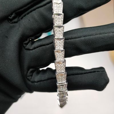 Đồ trang sức cao cấp 18K vàng dây chuyền rắn Viper dây chuyền 18 Kt vàng trắng
