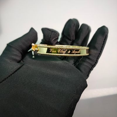 19cm 20cm 21cm 18K gouden halsketting PerléE handtekening armband, medium model