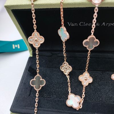 18k Gold Four-leaf Clover Beste luxe juwelen voor B2B klanten